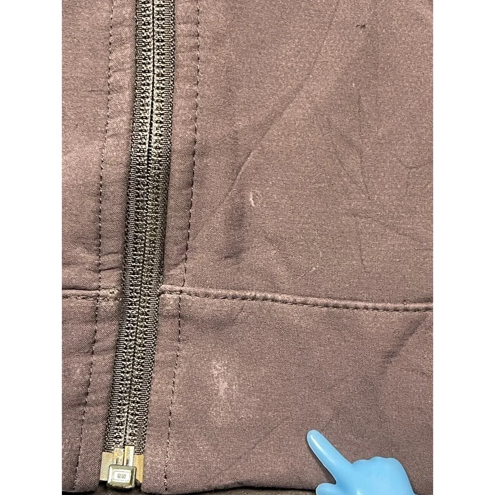 The North Face Apex Softshell Jacket Mens Medium Brown Full Zip Fleece Good